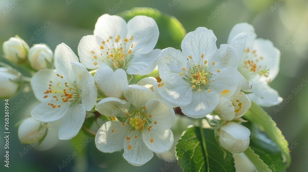 Flowering Crabapple Tree Blossom in Springtime Garden Flowering Crabapple Tree Blossom in Springtime Garden