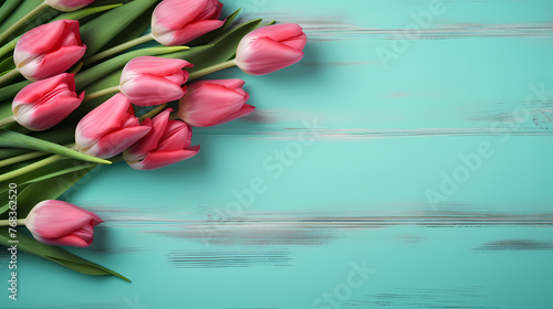 Tulips, beautiful composition spring flowers