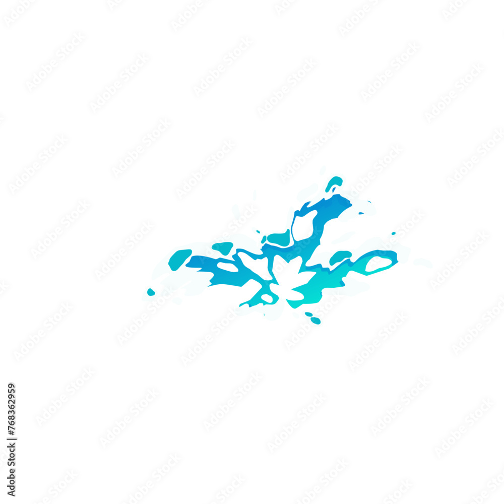 Naklejka premium Water splash effect 