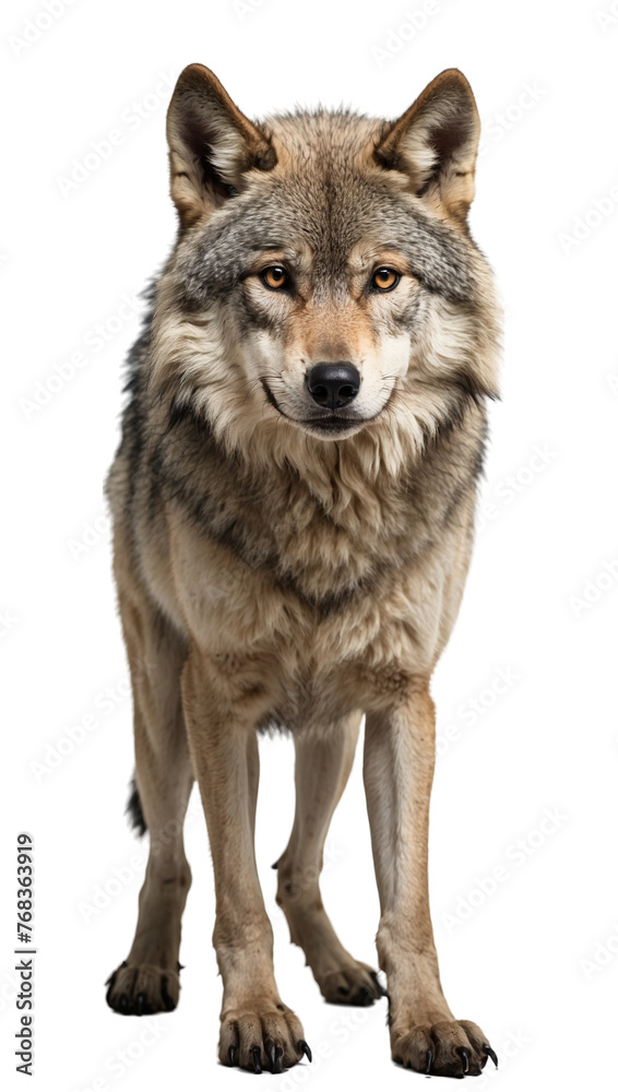 Fototapeta premium wolf isolated on white
