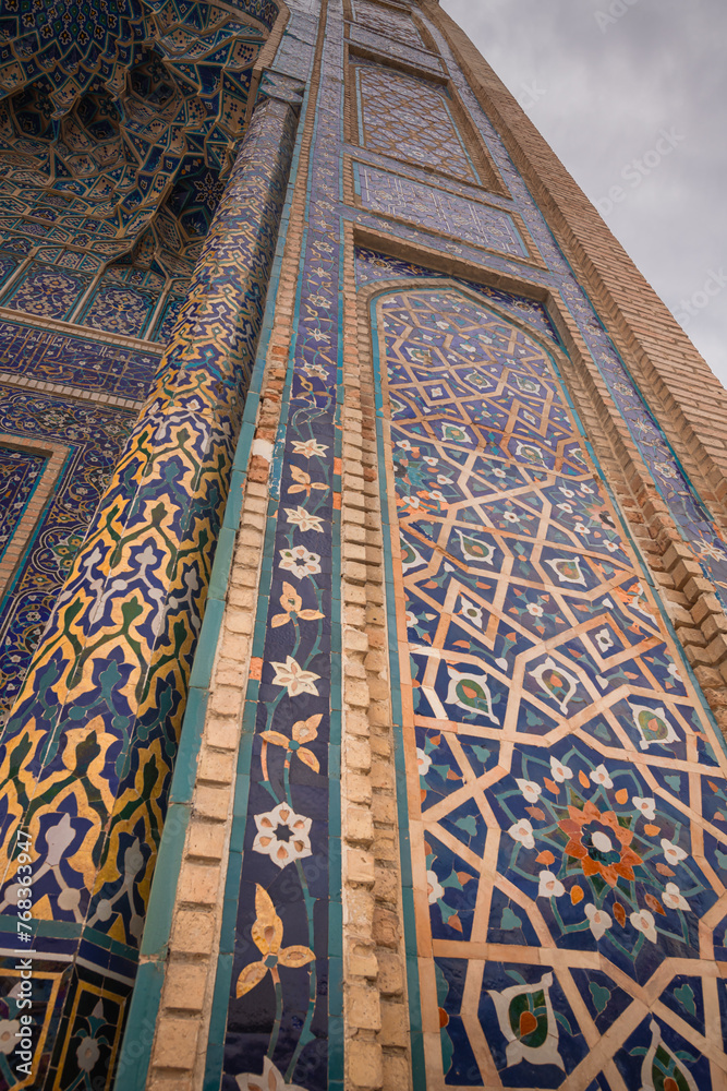 Entrance portal of Guri Amir or Gur Emir is a mausoleum
