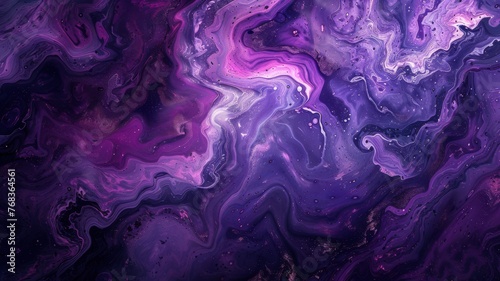 Velvet Void abstract art in deep purple tones