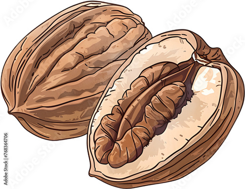 Nutty pecans, western walnuts, walnuts, pecans, nuts