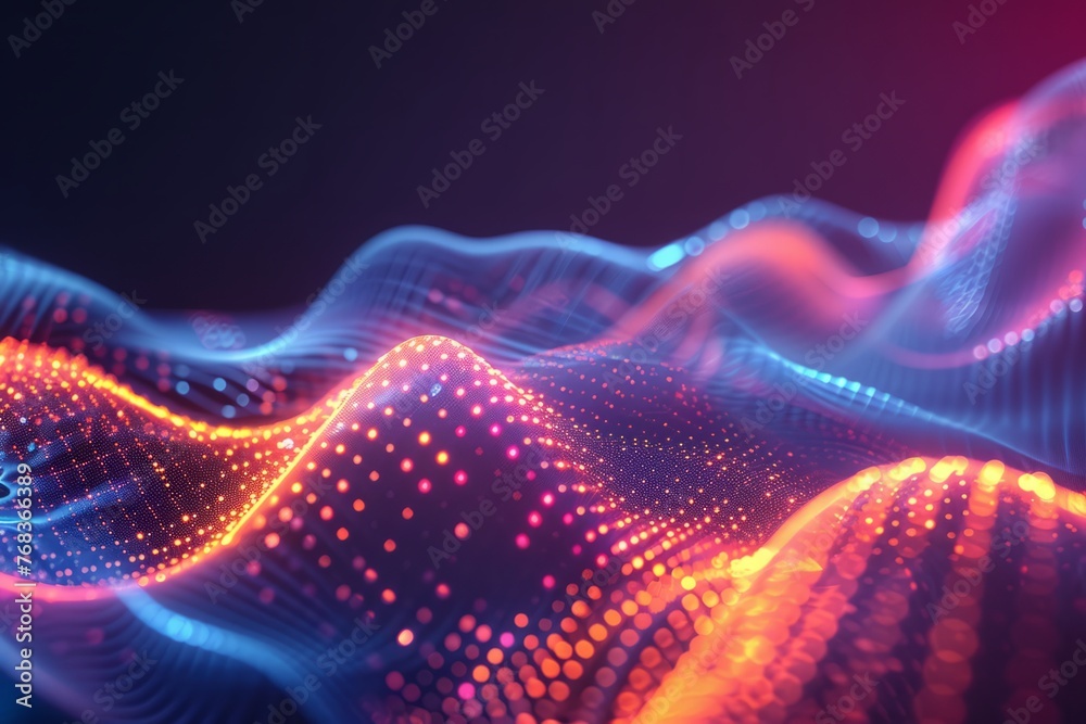 Neon Soundscapes: Dynamic Waveforms in Vibrant Frequencies Neon Soundscapes: Dynamic Waveforms in Vibrant Frequencies