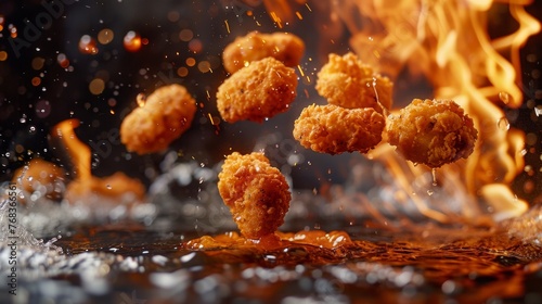 Fiery Fried Chicken Nuggets photo