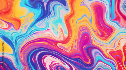 Flowing colorful glowing psychedelic abstract background art