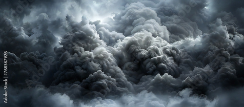 Majestic Skies: Ethereal Beauty Inside Gray Clouds