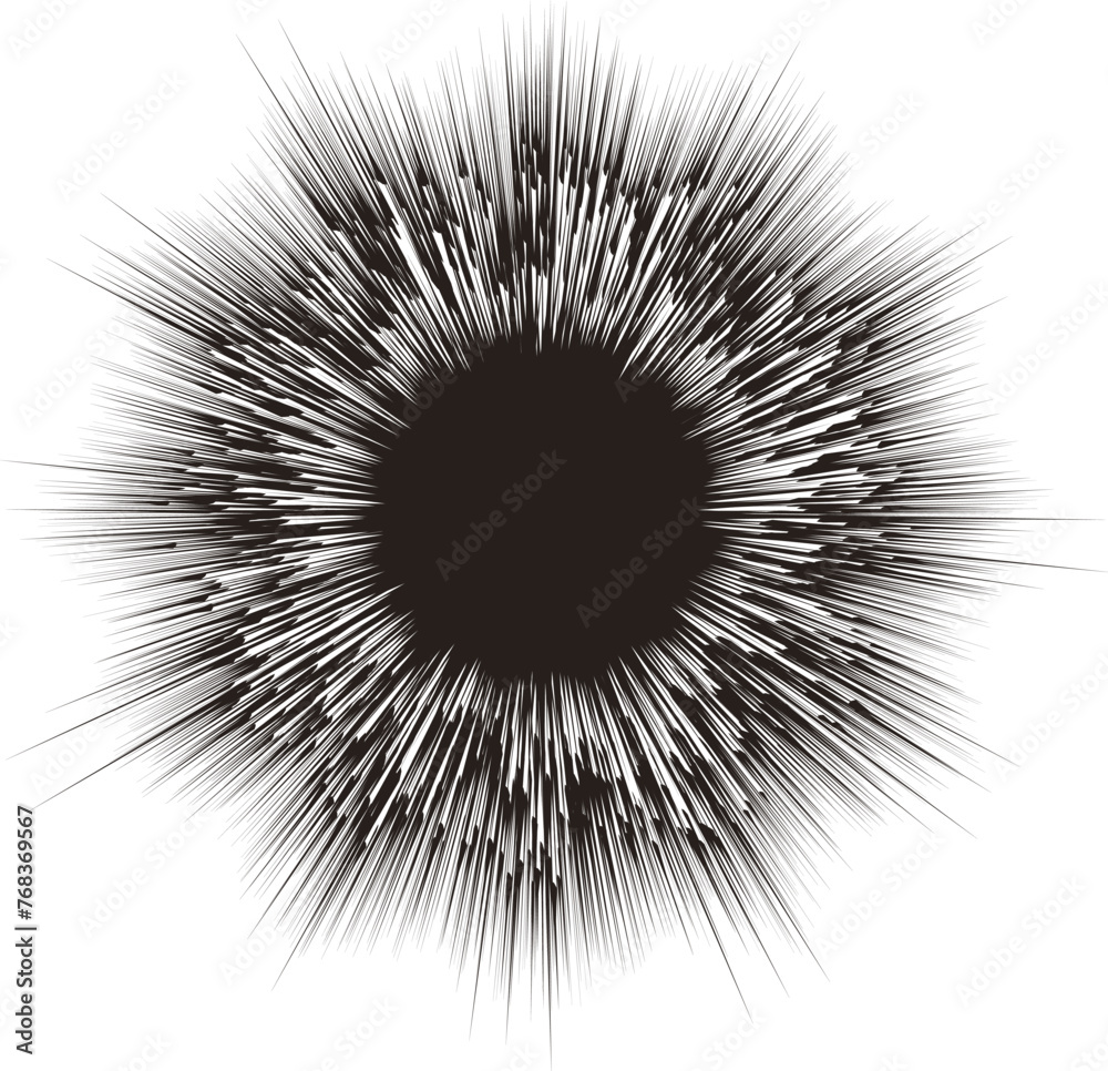 Obraz premium Irregular Explosion Lines