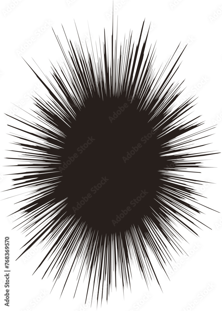 Obraz premium Irregular Explosion Lines