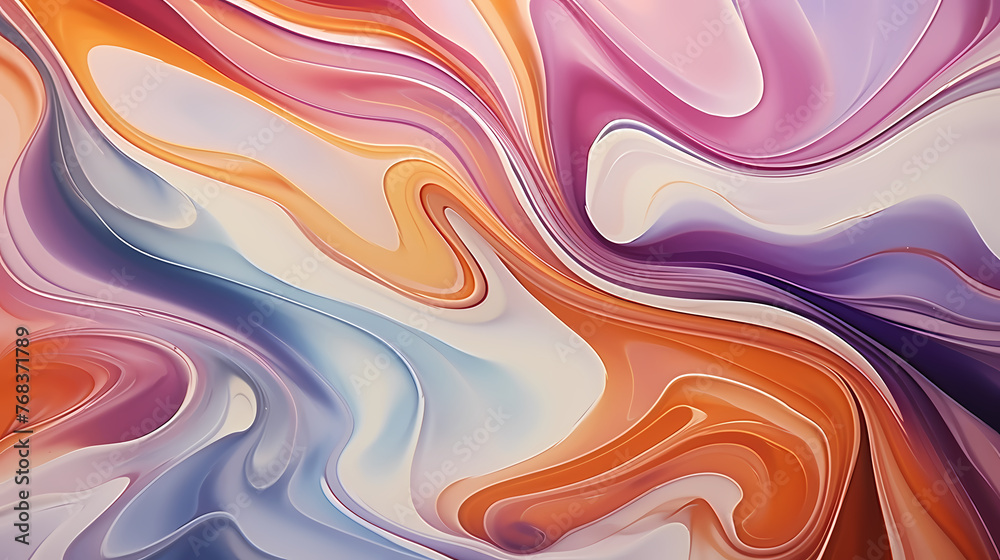 Flowing colorful glowing psychedelic abstract background art