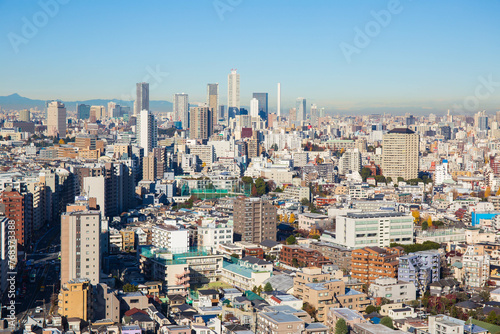 東京都市風景 文京区 文京シビックセンターからの眺望