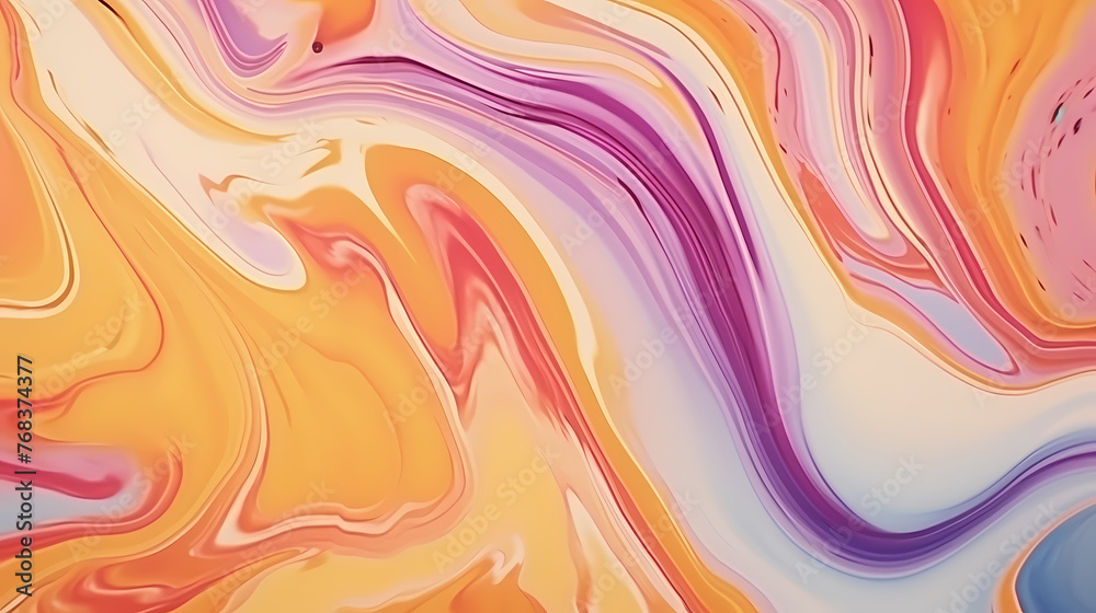 Obraz premium Multicolored pattern with abstract waves