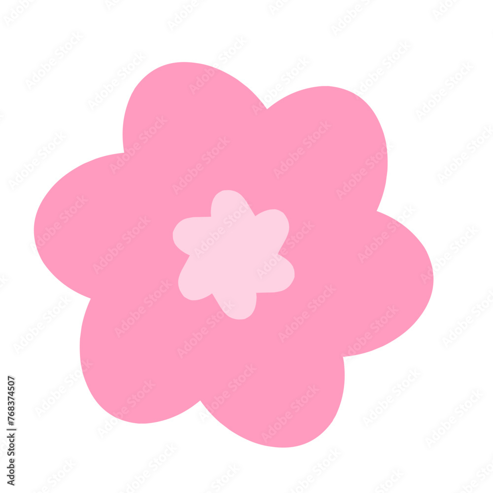 Flower Colorful Icon Illustration Flower Colorful Icon Illustration