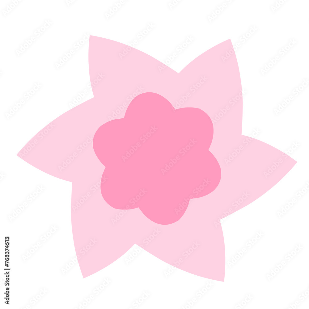 Flower Colorful Icon Illustration Flower Colorful Icon Illustration