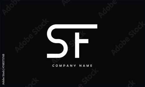 SF, FS, S, F Abstract Letters Logo Monogram