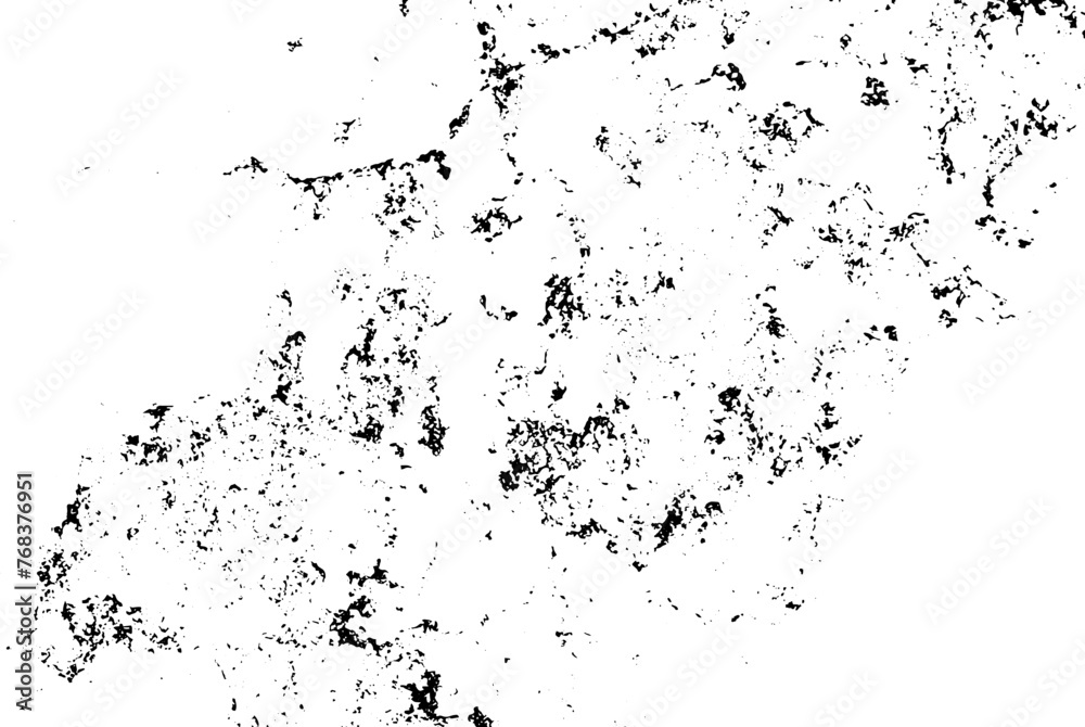 Grunge background of black and white. Abstract monochrome vintage surface of cracks, scuffs, chips, dust.