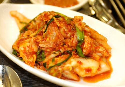 A plate of Korean Kimuchi
