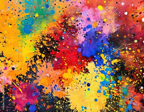 Abstract splattered grunge texture, dirty background. Contemporary painting. Modern poster for wall decoration