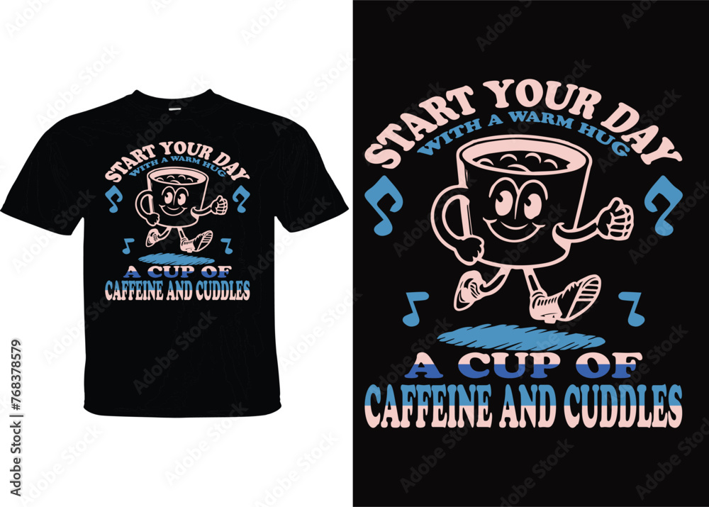 Coffee unique T-shirt design 