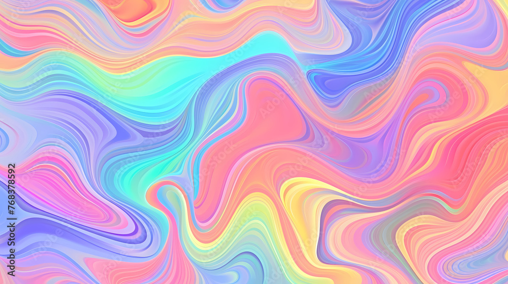 Fototapeta premium Psychedelic multicolored abstract background with swirls