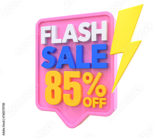 85 Percent Flash Sale Off 3D Render
