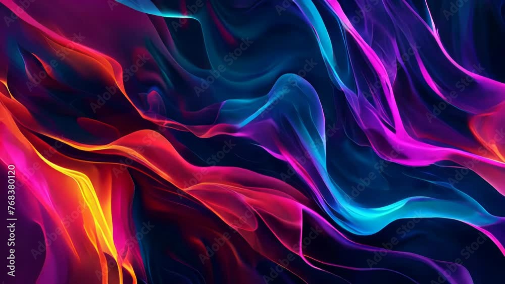 Abstract background with colorful wavy lines. Abstract background with colorful wavy lines.