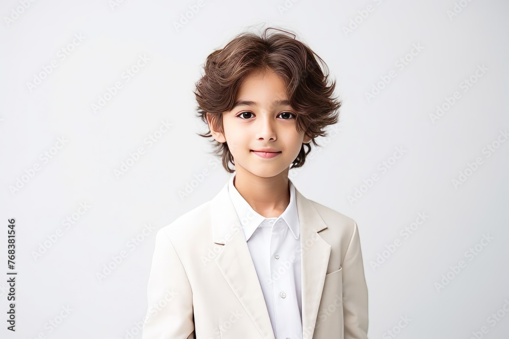 beautiful young asian businesswoman with hairstyle over white background beautiful young asian businesswoman with hairstyle over white background