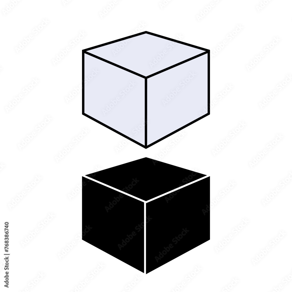 3D Cubics Icon. Three Dimensional Shape Symbol - Vector Logo Template. 3D Cubics Icon. Three Dimensional Shape Symbol - Vector Logo Template.