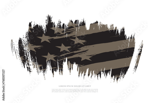 Flag of the United States vector graphic design