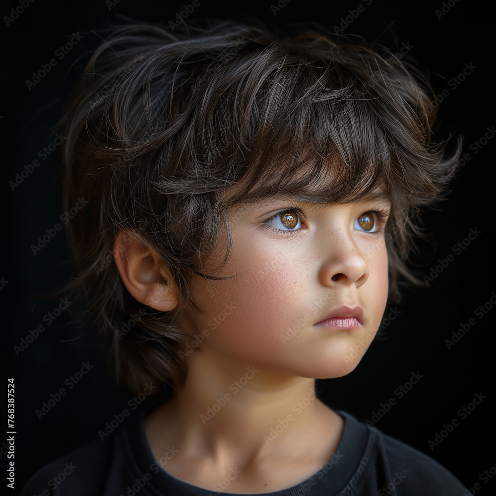 Portraits of people, straight faces, various nationalities, half body