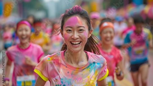 Join the vibrant marathon community and paint the town with your determination