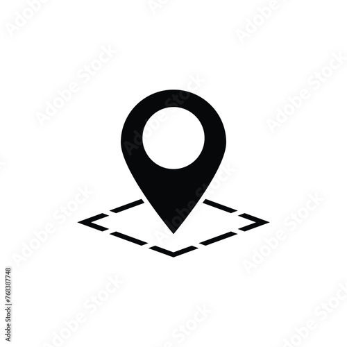 Area Icon. Territory Symbol - Vector. 