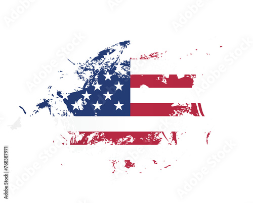 Flag of the United States vector graphic design