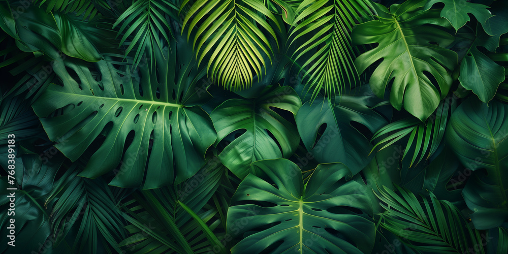 Tropical Leaf Background 