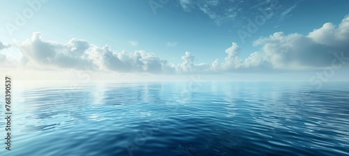 Calm ocean sea. Generative AI technology. #768390537