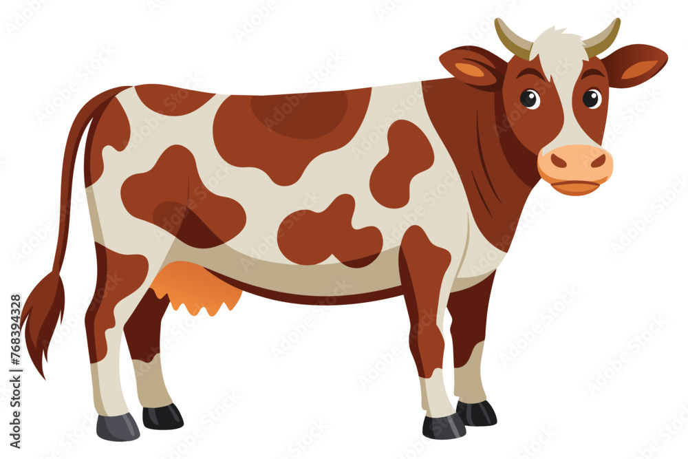 cow-white-background illus vect.eps