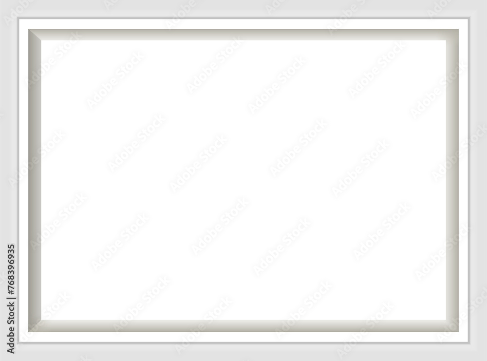 White picture frame White picture frame