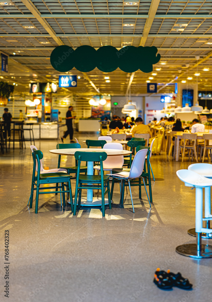 Fototapeta premium cafe interior,colorful design