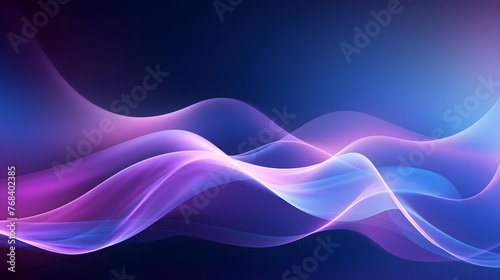 Digital technology purple rhythm wavy line abstract graphic poster web page PPT background with generative