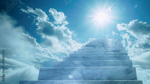 Steps ascending towards the heavens