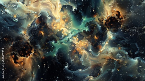 abstract background of the cosmic nebula universe full of colors