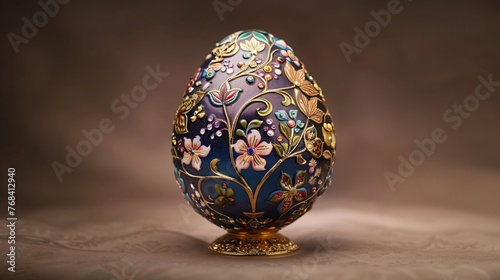 Easter Eggstravaganza: A Glamorous, Blinged-Out Egg for the Season Generative AI