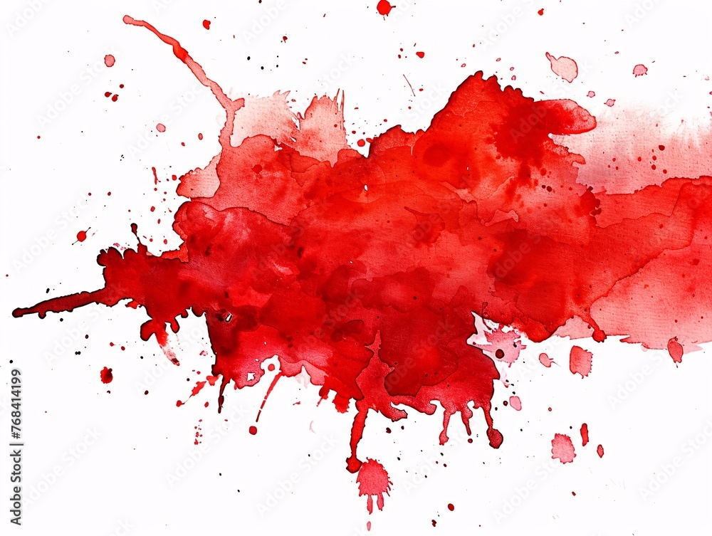 Red Blood Stain on White Background: A Catchy Title for a Monthly Event Generative AI