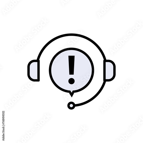Complaint Icon, Grievance. Unsatisfactory, Unacceptable Expression. Gripe, Disorder Symbol - Vector.