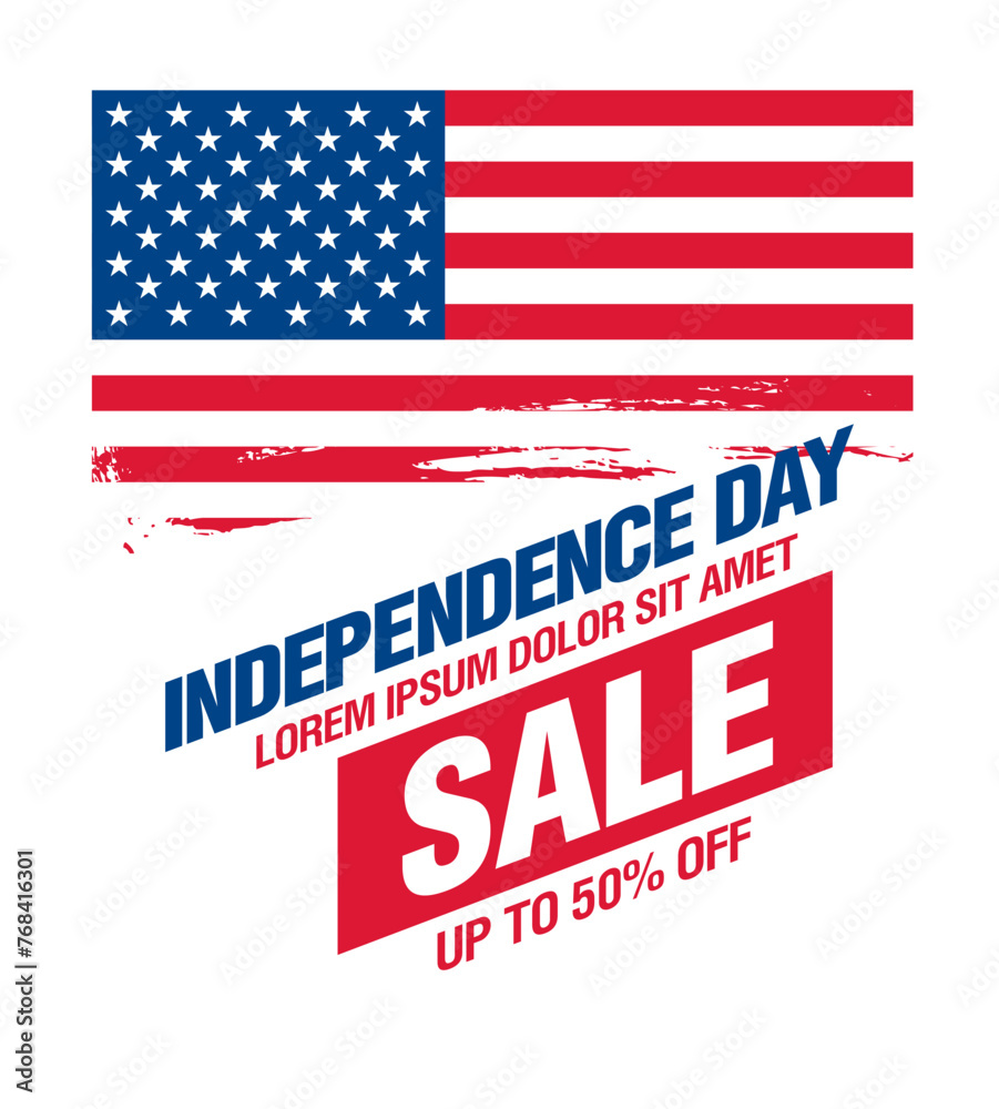fourth of july. independence day sale banner template design fourth of july. independence day sale banner template design