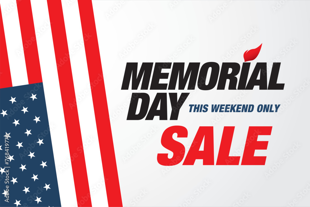 memorial day sale banner vector graphic design memorial day sale banner vector graphic design