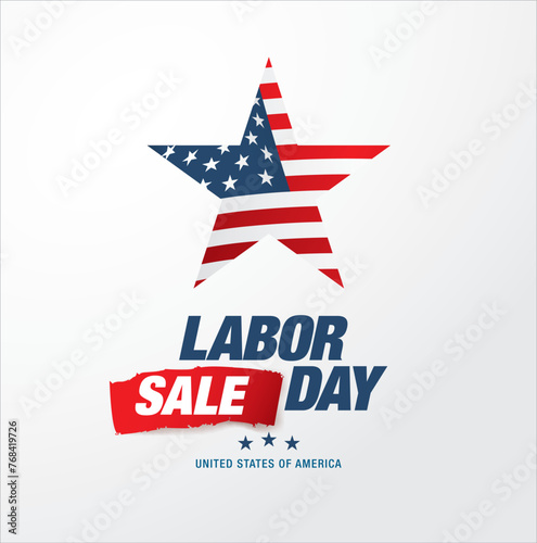 labor day sale banner vector graphic design