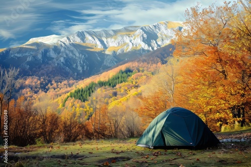 Beautiful Scenic Camping View Landscape