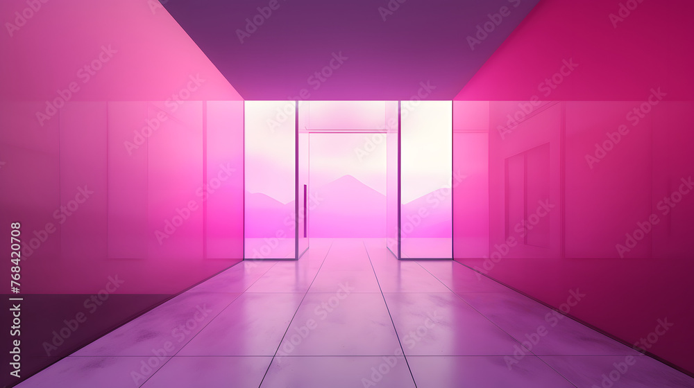 Digital gradient purple pink white glass geometric horizontal version poster web page PPT background with generative Digital gradient purple pink white glass geometric horizontal version poster web page PPT background with generative