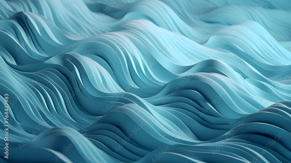 Digital 3D blue and white abstract geometric figure poster web page PPT background with generative Digital 3D blue and white abstract geometric figure poster web page PPT background with generative